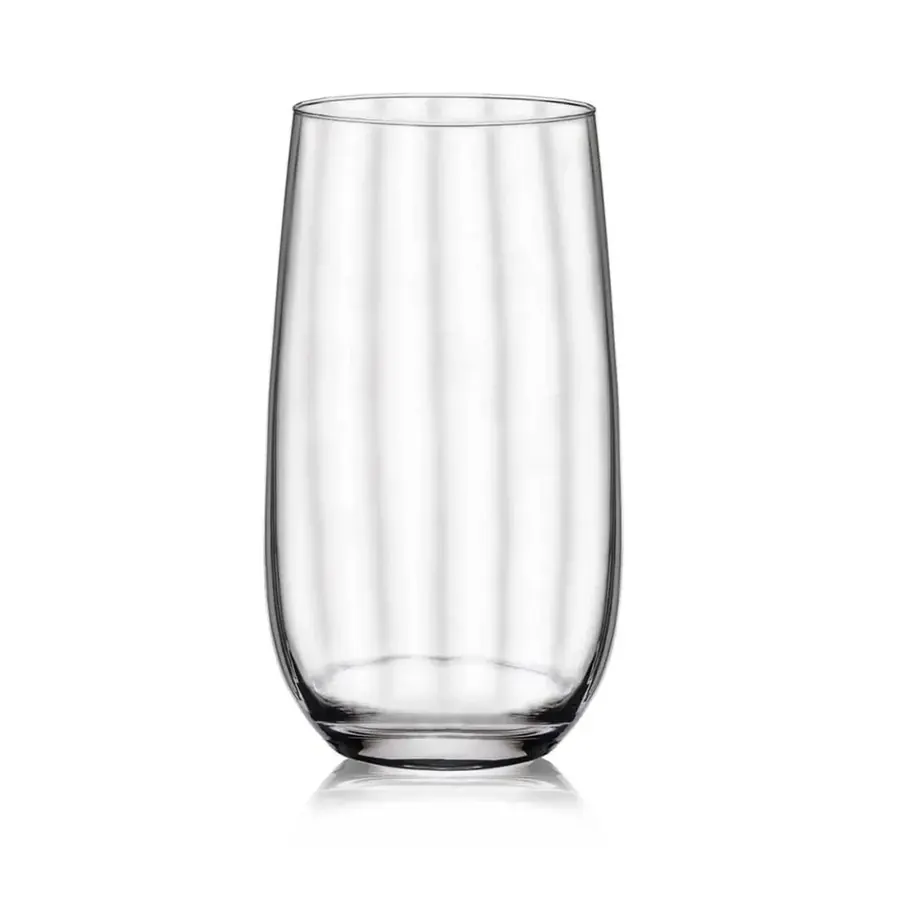 Jogo de 24 Copos de Cristal Long Drink 490ml Proper Effect